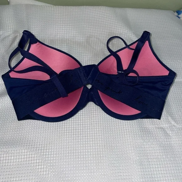 PINK Victoria's Secret Deep Blue Bra - Picture 2 of 3
